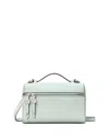 Tory Burch Slim Leather Top Handle Bag In Green
