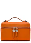 Tory Burch Slim Romy Leather Top Handle Bag In Orange