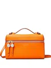 Tory Burch Mini Top Handle Clutch Detachable Strap In Orange