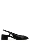Tory Burch Pave Slingback Block Heel Embellished Toe