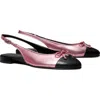 Tory Burch Slingback Cap Toe Flat