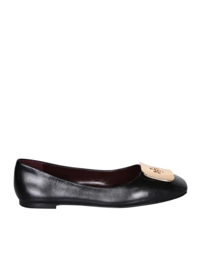 Tory Burch Slip-on Leather Ballet In Black