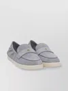 Tory Burch Light Blue Loafers With Logo Plaque On The Front And Slip-on Design In Suede Woman