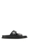 Tory Burch Double Strap Leather Flat Sandals