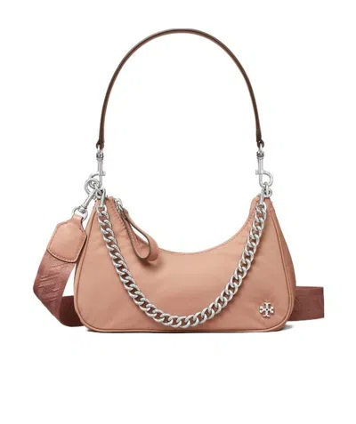 Tory Burch Small 151 Mercer Shoulder Bag In Nude