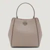 Tory Burch Grey Mcgraw Small Bucket Bag In Brown
