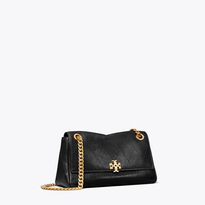 Tory Burch Small Charlie Quilted Shoulder Bag In Black