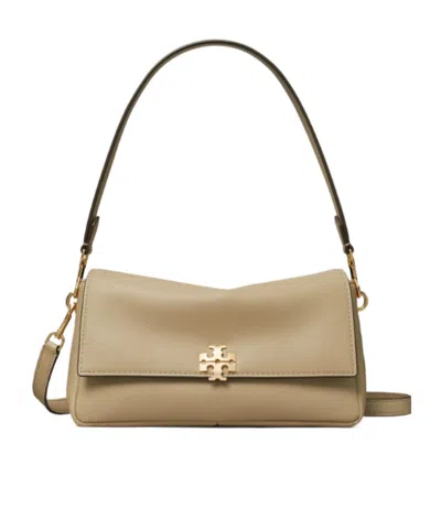 Tory Burch Small Charlie Shoulder Bag In Neutral