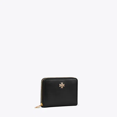 Tory Burch Small Charlie Zip-around Wallet In Black