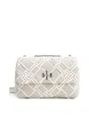 Tory Burch Kira Woven Canvas Small Convertible Shoulder Bag Crossbody Bags Beige