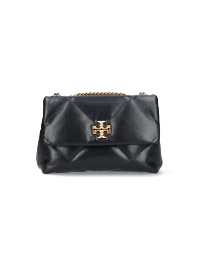 TORY BURCH TORY BURCH SMALL CONVERTIBLE SHOULDER BAG "KIRA" – BLACK
