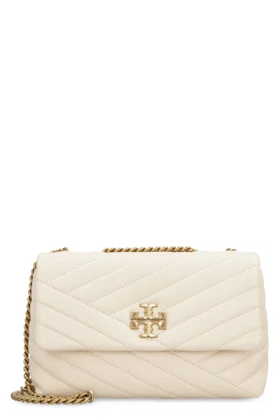 Tory Burch Small Cream-colored Quilted Leather Shoulder Bag For Women In Neutral
