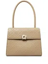 Tory Burch Small Deville Satchel In Neutrals