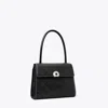 Tory Burch Small Deville T Monogram Leather Bag In Black