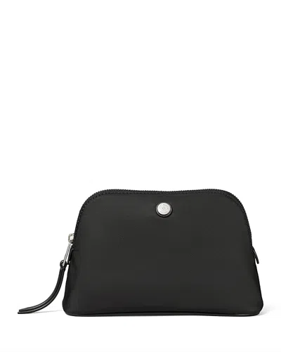 Tory Burch Small Dome Nylon Cosmetic Bag In Black