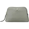 Tory Burch Small Dome Nylon Cosmetic Case In Gray