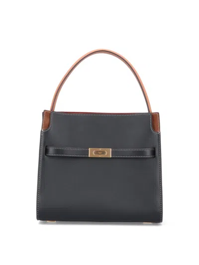 Tory Burch Small 'double Lee Radziwill' Bag – Black