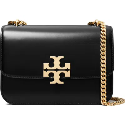 Tory Burch Small Eleanor Convertible Leather Shoulder Bag In Black