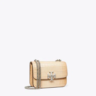 Tory Burch Small Eleanor Croc-embossed Bag In Brown