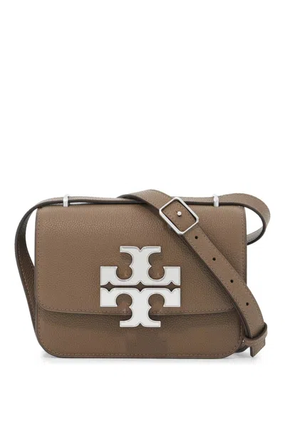 Tory Burch Eleanor Leather Pebbled Crossbody Bag In Brown