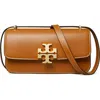 Tory Burch Small Eleanor Rectangular Convertible Leather Shoulder Bag In Whiskey