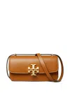 Tory Burch Small Eleanor Rectangular Convertible Leather Shoulder Bag In Brown