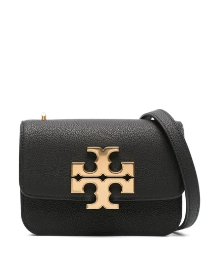 Tory Burch Pebbled Leather Small Eleanor Shoulder Bag In Black