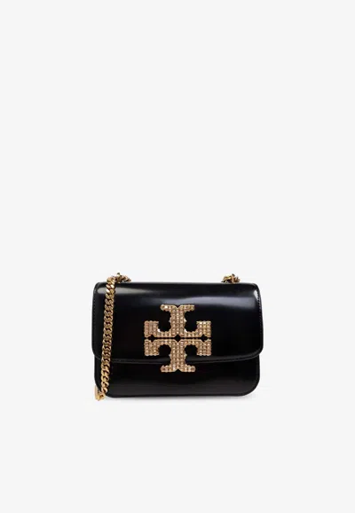 Tory Burch Small Eleanor Leather Crossbody Bag In Black