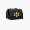 Tory Burch Small Eleanor Pebbled Bag In Black