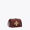 Tory Burch Small Eleanor Pebbled Bag In Dark Cabernet