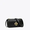 Tory Burch Convertible Eleanor Foldover Top Small Shoulder Bag In Black