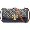 Tory Burch Eleanor Small T Monogram Converible Shoulder Bag In Tory Navy