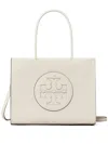 Tory Burch Small Ella Bio Faux-leather Tote Bag In White