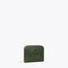 Tory Burch Small Ella Bio Zip Wallet In Basil