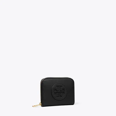 Tory Burch Small Ella Bio Zip Wallet In Black