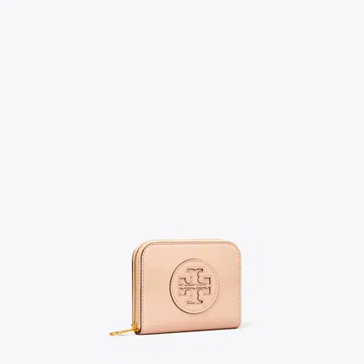Tory Burch Small Ella Bio Zip Wallet In Blush