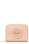Tory Burch Small Ella Bio Zip Wallet In Pink Dawn