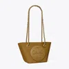 Tory Burch Small Ella Chain Crossbody In Russet Tan