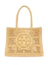 Tory Burch Small Ella Crochet Tote Bag In Brown