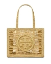 Tory Burch Ella Small Hand Crochet Tote In Natural