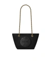 Tory Burch Small Ella Chain Convertible Crossbody Bag In Black