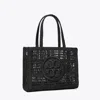 Tory Burch Small Ella Hand-crocheted Tote In Black