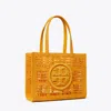 Tory Burch Small Ella Hand-crocheted Tote In Peachy