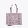 Tory Burch Small Ella Hand-crocheted Tote In Purple