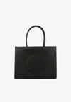 Tory Burch Small Ella Leather Tote Bag In Black