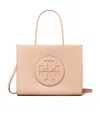 Tory Burch Small Ella Logo-appliqué Tote Bag In Nude