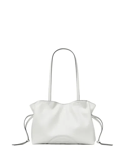 Tory Burch Small Ella Natuura Drawstring Tote Bag In White