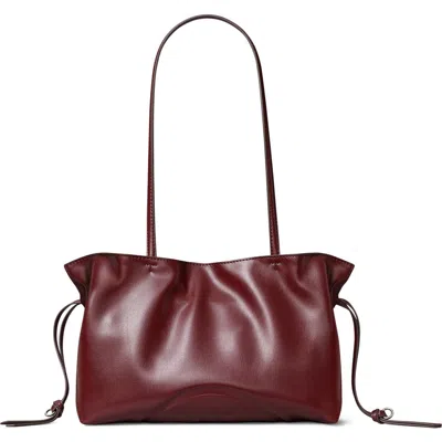 Tory Burch Small Ella Natuura™ Drawstring Tote In Burgundy