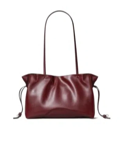 Tory Burch Small Ella Natuura Drawstring Tote In Burgundy