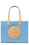 Tory Burch Small Ella Nylon Tote In Dauphin Blue